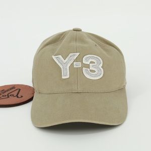 Y-3 Yohji Yamamoto‎ Logo Baseball Cap Tan Khaki Hat Men OS NWOT Casual Gorpcore